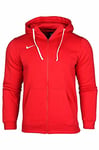Nike Team Club 19 Full-Zip Hoodie Hoodie Homme University Red/University Red/Blanc FR : 3XL (Taille Fabricant : 3XL)
