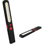 Laddningsbar LED-arbetslampa, tvåfärgad kombinationslampa 2 i 1 inspektionslampa och 3W COB LED-ficklampa med dubbla magneter för bil, garage, verkstad, camping