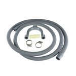 Hoover Washing Machine Dishwasher Drain Waste Hose Extension Pipe Kit 2.5m