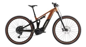 Vtt electrique tout suspendu trek powerfly  fs 4 shimano cues 10v 600wh 27 5   orange vert gen  4