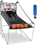 Jeu de Basketball Arcade Pliable Panier Basket Intérieur Extérieur 2 Paniers et 4 Ballons 8 Modes de Jeux