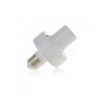 V-tac - E27 wifi porte-lampe compatible amazon alexa et google home white color 8421