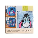 Pyramid International Winnie the Pooh Eeyore Fuzzy Mug, 15.5oz/440ML - Cute and Cozy Mug with Removable Sleeve Featuring Eeyore, Ideal for Winnie the Pooh Fans, One Size