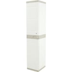 Armoire haute vestiaire PLASTIKEN - 1 porte, 35cm - Blanc