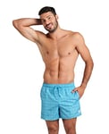 arena Short de Bain pour Homme Fundamentals Allover, Short de Bain en Tissu Recyclé à Séchage Rapide, avec Poches Latérales et Slip Intérieur en Filet