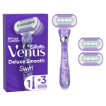 Gillette Venus Deluxe Smooth Swirl Rakhyvel, 3 Rakblad