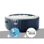 Spa gonflable Intex PureSpa Blue Navy rond Bulles 4 places