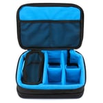 DURAGADGET Padded Black & Blue Storage/Carry Case with Adjustable Dividers (Camera NOT Included) - Compatible with Vtech KidiZoom Studio Digital Video Camera & Accessories