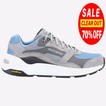 Skechers Global Mens MEMORY FOAM Sport Comfort Trainer Grey