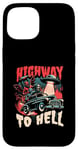 Coque pour iPhone 15 Highway to Hell - Bold Urban Graffiti Esthétique