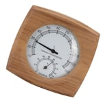 2 In-1 Indoor Wood Thermo Hygrometer Thermometer Hygrometer Steam Room Sauna SG