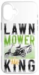 iPhone 16 Plus Lawn Mower Mowing Dad Father Landscaper Tractor Lawn Mower Case