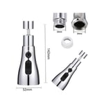 Ohjijinn - Mousseur et brise-jet pour robinet Réduction Douchette Robinet Cuisine 3 Modes- 360 Degres Embout pour Robinet Cuisine, Tete de Robinet,