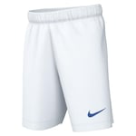 NIKE Boys Dri-fit Park 3 Shorts, White/Royal Blue, XS EU