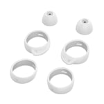 Hemobllo Replacement Eartips Kit - Silicone Earbuds Wingtip and Ear Tip Set Replacement Ear Tips Ear Wings Accessories Earbud Covers Compatible for Samsung Galaxy Buds 2019 (White)
