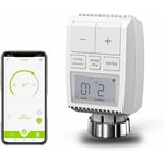 Ikodm - Tête Thermostatique Connectée et Intelligente,Intelligent Tête de Robinet Thermostatique Radiateur Connecté Programmable WiFi Extensible