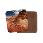 Pariah Canyon Utah Cork Backed Drinks Coaster - Vermillion Cliffs USA #8231