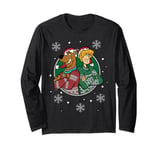 Christmas Scooby Doo Shaggy Arms Crossed Snowing Long Sleeve T-Shirt