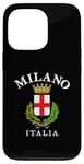 Coque pour iPhone 13 Pro Drapeau Milan Vintage Italie Souvenir Italie Milano Empire romain