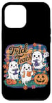 Coque pour iPhone 15 Pro Max Trick Or Teach Halloween Party Fantôme Automne Citrouilles