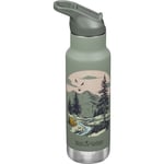 Klean Kanteen Kid Narrow Flip Sport vattenflaska 355 ml, mountain scape