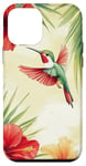 Coque pour iPhone 12 mini Colibri Tropical Fleurs Florales Nature Été