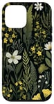 iPhone 12 mini Olive Green Boho Botanical Wildflowers Case