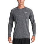 Nike Long Sleeve Hydrogua Long Sleeve T-Shirt, Man, mens, Long-sleeved t-shirt, NESSA590, Black, L