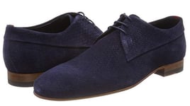 Hugo Boss men's Cordoba blue derby shoes size 8.5UK