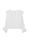 Wera Blus med broderi anglaise LADY Vit