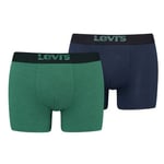 Levis Kalsonger 2P Men Optical Illussion Boxer Brief Grön Mönstrad bomull Medium Herr