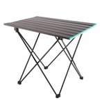 Outdoor Camping taitettava pöytä alumiiniseoksesta kannettava ultrakevyt munarullapöytä piknik-BBQ-pöytä sinisellä reunalla M 40,5x56x46,5cm/15,9x22,0x18,3 tuumaa