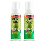 2x ORS Olive Oil Wrap Set Mousse Moisturize, Hold and add volume 7 oz/ 207ml