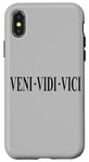 iPhone X/XS VENI VEDI VICI I CAME I SAW I CONQUERED JULIUS CAESAR QUOTE Case