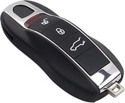 Plip Key Yhteensopiva Porsche Cayenne Carrera Boxster 911 Panamera Cayman Macan Gt 3 Buttons -kaukosäätimen kuoren kanssa