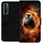 Lommeboketui til Huawei P smart 2021 med Fotball motiv