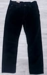 Levi's Black Cord Trousers Size W 31 L 30 NWT IRREGULAR