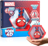 WOW PODS - 4D Marvel Spider-man, Unique Connectable Collectable Bobble-head fig