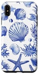 iPhone XS Max Blue Seashell Coastal Summer, Starfish, Women Case