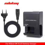 Chargeur de batterie MH-25 Appareil photo pour Nikon MH-25 laissée 25 successifs 25a EN-EL15 EN EL15a ENEL15c V1 Dfemelle D610 D7100 Dplaquing D7000 D800 - Type EU