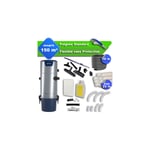 Aspirateur central Aertecnica TS4 garantie 3 ans + flexible rétractable 16 m standard + 7 accessoires + kit 1 prise retraflex + kit prise balai