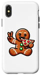 iPhone X/XS Gingerbread Man Animal Eating Pizza Margherita Meal Foodies Case