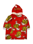 Brand Threads Grinch Hooded Blanket, Green