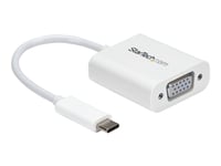 Startech.Com Usb-C- Till Vga-Adapter - Vit - Usb/Vga-Adapter - 24 Pin Usb-C (Hane) Till Hd-15 (Vga) (Hona) - Usb 3.1 Gen 1 / Thunderbolt 3 - 17.5 M - 1920 X 1200 (Wuxga) Stöd, Usb-Ström - Vit - För P/N: Tb3dk2dppd, Tb3dk2dppdue, Tb3dk2dpw, Tb3dk2dpw