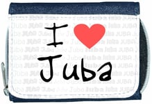 I Love Heart Juba Denim Wallet