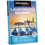 Wonderbox - Coffret cadeau - 3 JOURS PRESTIGE EN EUROPE - 720 séjours prestigieux en hôtels 3* ou 4*, domaines, châteaux ... à Paris, Lisbonne, Berlin, Vienne, Londres, Madrid, Venise ...