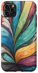 Coque pour iPhone 11 Pro Max Crayon coloré type croquis dessin motif abstrait