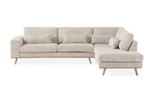 TULSA 2,5-sits L-Soffa Manchester Beige -