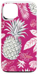 Coque pour iPhone 13 Festive Tropical Ananas Coque de téléphone Motif Noël