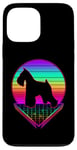 iPhone 13 Pro Max Miniature Schnauzer Retro Vintage 80s Funny Dog Lover Case